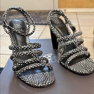 Vince Camuto Monochrome Strappy Heels